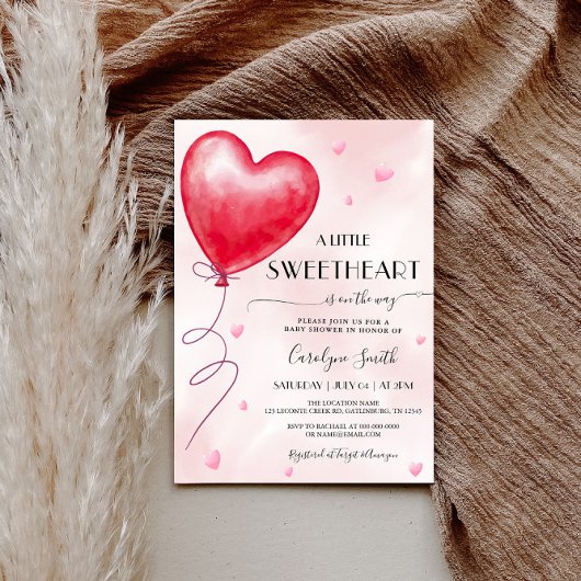 ヴァレンティーンズベビーシャワー招待状 招待状