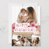 ヴァレンティ素朴ンフォトコラージュハートクラフト紙 シーズンカード (正面)