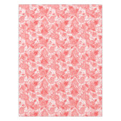 ヴァレンティ華美ンレッドオンホワイト華美ペイズリー テーブルクロス (正面)