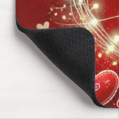 ヴァレンティ赤と白ンズデイハート マウスパッド (コーナー)