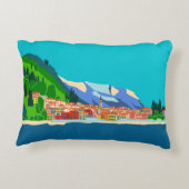 ヴァレンナレイクコモイタリアイラストレーショントラベル アクセントクッション (裏面)