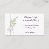 ヴァレーのユリのブライダル出欠確認カード エンクロージャーカード (裏面)