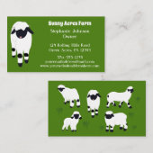 ヴァレーブラックノセシープ農家ウールファーム 名刺 (正面/裏面)