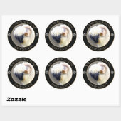 ヴァレーブラックノーズ羊のロゴラウンド3"ステッカー –  ラウンドシール (シート)