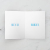 ヴァレーブラックノーズ羊の漫画イラストレーション カード (内部)