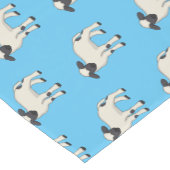 ヴァレーブラックノーズ羊の漫画イラストレーション ショートテーブルランナー (コーナー)