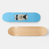 ヴァレーブラックノーズ羊の漫画イラストレーション スケートボード (横)