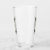 ヴァレーブラックノーズ羊の漫画イラストレーション タンブラーグラス (左)