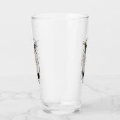 ヴァレーブラックノーズ羊の漫画イラストレーション タンブラーグラス (右)