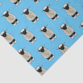 ヴァレーブラックノーズ羊の漫画イラストレーション 薄葉紙 (詳細)