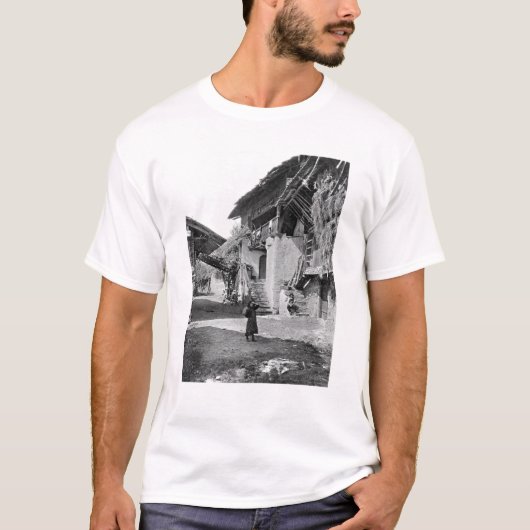 ヴァレー州の20世紀初頭の村 Tシャツ (正面)