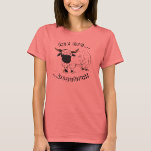 ヴァレー州Blacknoseのヒツジ-雌ヒツジは美しいです! Tシャツ