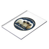 ヴァレー州Blacknose -世界で最もかわいいヒツジ! ノートブック (左側)