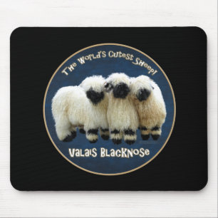ヴァレー州Blacknose -世界で最もかわいいヒツジ! マウスパッド