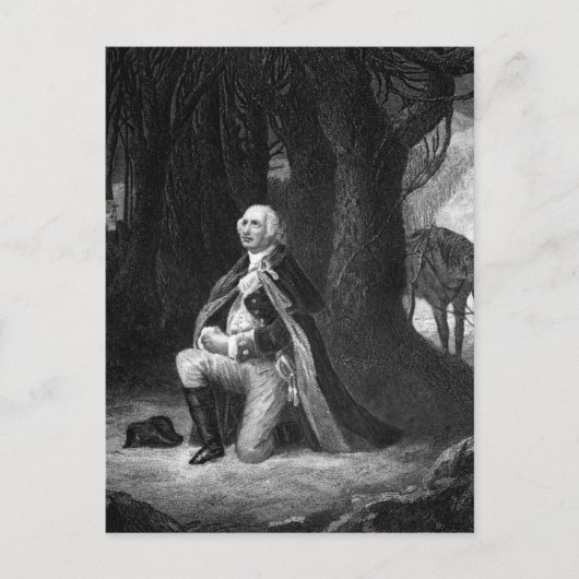 ヴァレー・フォージの祈り。Gen_War 画像 ポストカード