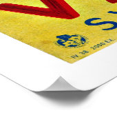 ヴァレ、スイスヴィンテージ旅行 ポスター (角)