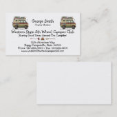 ヴァンのキャンピングカートレーラー 名刺 (正面/裏面)