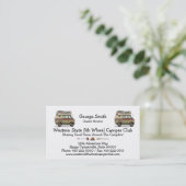 ヴァンのキャンピングカートレーラー 名刺 (スタンド正面)