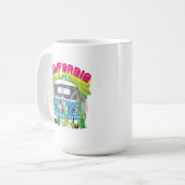 ヴァンをサーフするカリフォルニア コーヒーマグカップ (正面左)