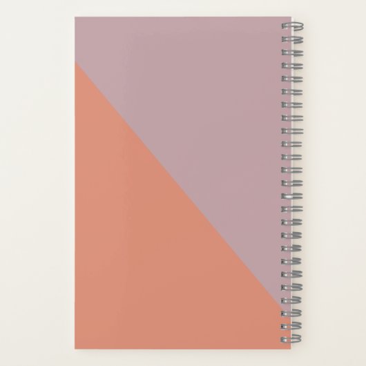 ヴァンキッシュピンクおもしろいと珊瑚に対する敵モダン ノートブック (裏面)