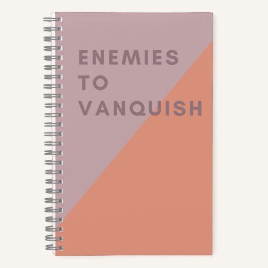 ヴァンキッシュピンクおもしろいと珊瑚に対する敵モダン ノートブック (正面)