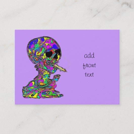 ヴァンゴッズカラベラスカル喫煙たばこ 名刺 (正面)