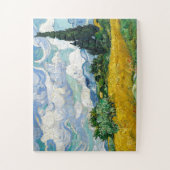 ヴァンゴッペインティングアートヴィンテージ小麦フィールドサイプレス ジグソーパズル (縦)