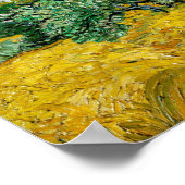 ヴァンゴッペインティングアートヴィンテージ小麦フィールドサイプレス ポスター (角)