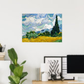 ヴァンゴッペインティングアートヴィンテージ小麦フィールドサイプレス ポスター (ホームオフィス)