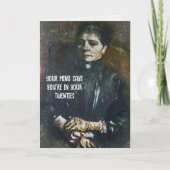 ヴァンゴッペインティング誕生日ユーモアカード カード (正面)