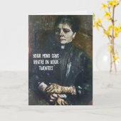 ヴァンゴッペインティング誕生日ユーモアカード カード (黄色い花)