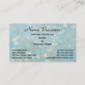 ヴァンゴッホのアーモンドの花クラシック咲き印象派 名刺 (正面)