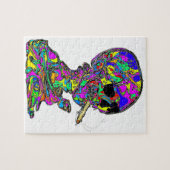 ヴァンゴッホのカラベラスカル喫煙たばこ ジグソーパズル (横)