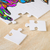 ヴァンゴッホのカラベラスカル喫煙たばこ ジグソーパズル (側面)