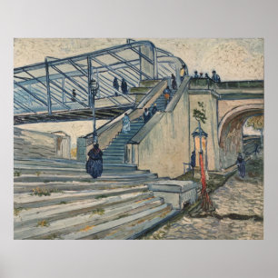 ヴァンゴッホのトリンケテーユ橋、アルレス(1888) ポスター