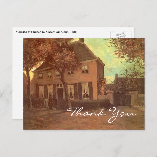 ヴァンゴッホのヴィカレージアットヌエネン ポストカード (正面/裏面)