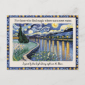 ヴァンゴッホの星空のナイトローネアートインスパイア ポストカード (正面)