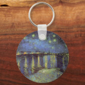 ヴァンゴッホの星絵画の夜 キーホルダー (正面)
