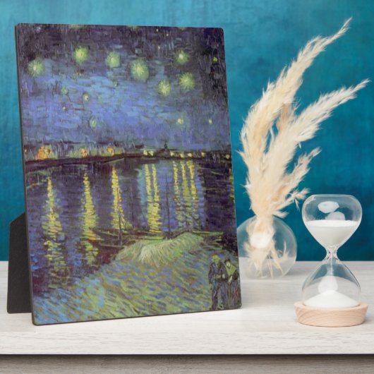 ヴァンゴッホの星絵画の夜 フォトプラーク (側面)