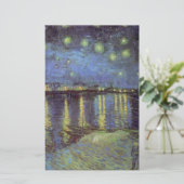 ヴァンゴッホの星絵画の夜 便箋 (スタンド正面)