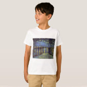 ヴァンゴッホの星絵画の夜 Tシャツ (正面フル)
