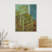 ヴァンゴッホの椅子バイビンセント・ヴァン・ゴッホ ポスター (キッチン)