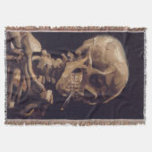 ヴァンゴッホの燃える煙草のスケルトン スローブランケット (正面)