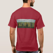 ヴァンゴッホの農民や農家がジャガイモを植える Tシャツ (裏面)