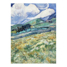 ヴァンゴッホの風景サンレミーからの（1889年）