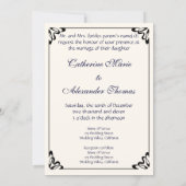 ヴァンゴッホはまだ生き生きとし結婚た虹彩 招待状 (裏面)