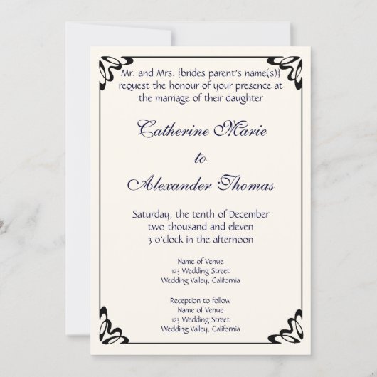 ヴァンゴッホはまだ生き生きとし結婚た虹彩 招待状 (裏面)