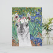 ヴァンゴッホアイリスとラマファンシースクラップブック紙 (スタンド正面)