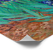 ヴァンゴッホアイリス絵画ズフローラ ポスター (角)