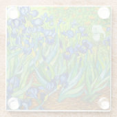 ヴァンゴッホアイリス ガラスコースター (裏面)